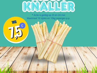 Product afbeelding van Megaknaller!
1 kg Asperges