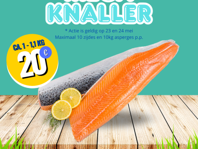 Product afbeelding van Megaknaller!
Zijde verse zalm met huid (ca. 1kg)